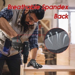 Guantes de Trabajo con Logotipo Personalizado al por Mayor, Nivel de Corte 5, Resistentes a Impactos, Transpirables, de Cuero, Protección General para Hombres - Product Image 2