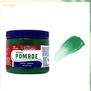 Hot Sale Bergamot Hair Pomade with Olive & Castor Oil Strong Hold High Shine for Waves <b>Braids</b> All Hair Types - Product Image 1