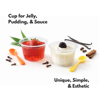 Mini-gobelet en polypropylène transparent à paroi ondulée en forme de fleur, de qualité alimentaire, compatible micro-ondes, 120 ml, pour pudding, sauce, gelée