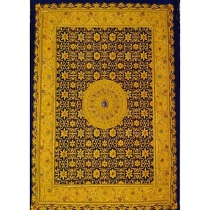 Tapis de tapisserie vertical carré fait main, design moderne, broderie Zari, pour mariage, Diwali, anniversaire, Ramadan - Product Image 3