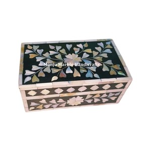 Luxurious Customized Design MDF Jewelry <b>Boxes</b> High Quality Materials with Bone Inlaid and Mother Pearl Gemstone Material - Product Image 3