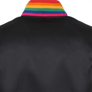 Veste en satin pour homme, nouvelle collection, best-seller, grande taille, couleur unie, motif lettres, nouveau design pour l'hiver. - Product Image 5