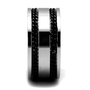 Anello in Acciaio Inossidabile Lucidato TK2927 con Colore Epossidico Effetto Jet per Piatti e Vassoi - Product Image 4