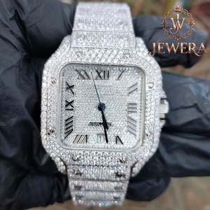 Montre Hip Hop en Moissanite et Diamants avec Boîtier Sertie de Pierres pour Accessoires de Mode Haut de Gamme – Vente en Gros Usine au Meilleur Prix - Product Image 1