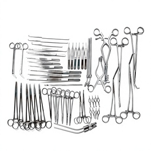 Ensemble d'instruments de chirurgie vasculaire 52 pièces Outils chirurgicaux cardiovasculaires en acier inoxydable réutilisables Kit d'instruments d'opération vasculaire - Product Image 5