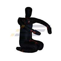 Mannequin de grappling MMA Jiu Jitsu, mannequin de Jiu Jitsu brésilien, mannequin de lutte BJJ, sac de frappe noir non rempli en cuir