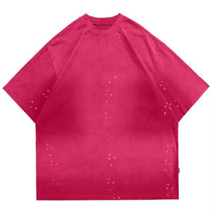 Camiseta de Felpa Francesa con Corte Cuadrado y Estampado Personalizado, Manga Corta, Cuello Grueso, Impresión DTG, Camiseta para Hombre, Servicio OEM, Diseño Personalizado - Product Image 5