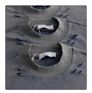 เสื้อยืดลายฟอกสีแบบกำหนดเองสุดฮิต คุณภาพสูง GSM ผ้าฝ้าย 100% เสื้อยืดผู้ชาย ดีไซน์ใหม่ พรีเมียม สำหรับใส่ลำลองหรือสตรีทแวร์ - Product Image 3