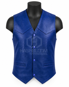 PERRY BURRY Nouveau Modèle 2025 Gilet Haut de Gamme pour Homme Col en V Simple Boutonnage en Denim Noir Écologique Style Anglais Saison Automne Fourrure - Product Image 1