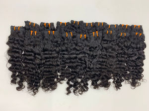 Tissage en lot de cheveux raides ondulés naturels vierges de vison bruts non traités indiens vente en gros de fournisseurs de cheveux humains bruts indiens - Product Image 5