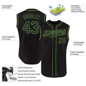 Achetez maintenant : Maillot de baseball sans manches en tissu interlock respirant, couleurs et tailles personnalisables (XS-7XL), haut de sport de marque privée, directement de l'usine. - Product Image 2