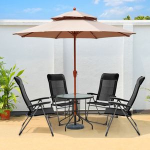 Set di 2 Sedie da Pranzo Portatili per Patio con Poggiatesta Regolabili e Design Pieghevole - Product Image 3