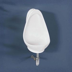 Urinoir mural en céramique Dove, sanitaires modernes, sans eau, facile à nettoyer, garantie 5 ans, usage commercial et hospitalier, salle de bain masculine - Product Image 2