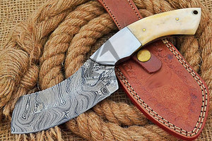 Offre Spéciale – Couteaux à Lame Fixe DIY de Haute Qualité avec Service OEM, Lame en Acier Damas Inoxydable, Manche en Bois, Personnalisable - Product Image 3