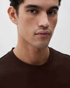 T-shirt Boxy Homme Oversize en Coton à Manches Courtes, Coupe Décontractée avec Imprimé et Ourlet Fendu, Style Streetwear Ample - Product Image 4