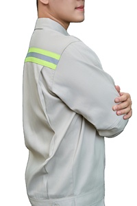 Conjunto de Uniforme de Trabajo de Alta Visibilidad para Hombre, Manga Larga, TC |   Duradero, Cómodo, Transpirable, Antiarrugas, FMF Vietnamita - Product Image 2