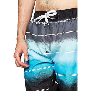 Nouveau short de bain décontracté pour homme en polyester, à taille élastique, séchage rapide, couleur unie, avec logo personnalisé, écologique - Product Image 6