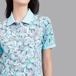 เสื้อโปโลดีไซน์ทันสมัยแบบซับลิเมชั่นสำหรับผู้หญิง ปี 2025 ดีไซน์ล่าสุด แขนสั้น เสื้อโปโลซับลิเมชั่นสำหรับสุภาพสตรี - Product Image 6