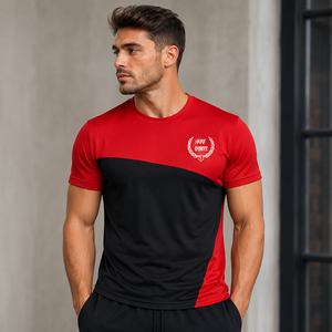 T-shirt pour homme, coupe ample, respirant, séchage rapide, écologique, poids lourd, haute qualité, logo imprimé DTF personnalisé - Product Image 1