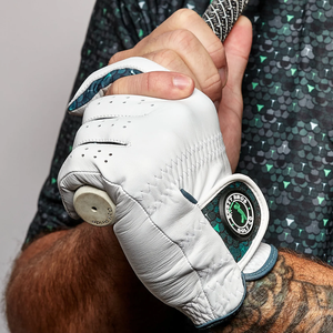 Gant de golf en cuir renforcé, paume en tissu extensible respirant, pour activités sportives professionnelles en plein air, antidérapant, anti-humidité - Product Image 1