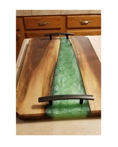 ถาดเสิร์ฟอาหารหวานทันสมัยราคาดีสำหรับโรงแรม ถาดเสิร์ฟไม้เรซิ่นสำหรับวางบนโต๊ะ ถาดเก็บอาหาร ถาดเสิร์ฟอาหารเย็น - Product Image 1