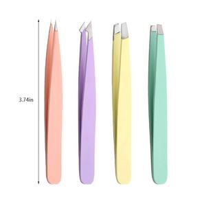 Pince à épiler en acier inoxydable durable, pointe biseautée et pointue, outil de beauté de précision, longueur 10 mm, pour les sourcils - Product Image 2