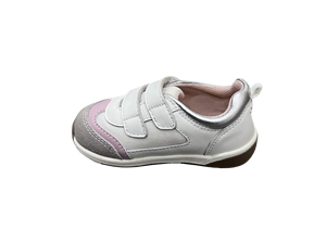 Chaussures décontractées unisexes pour bébé, dessus en maille blanche, doublure en peau de porc, fermeture à lacets, soutien de la voûte plantaire, semelle antidérapante, respirantes, adaptées à toutes les saisons - Product Image 5
