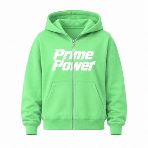 <b>Prime</b> Power Women Oversized Hoodie Jogger Set Green Cotton Fleece Tracksuit Casual Two Piece Outfit Streetwear Autumn Wear - Product Image 3
