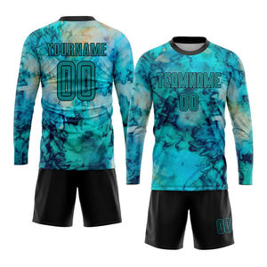 Top Selling 2026 Summer Wear Soccer Jerseys Set 100% Polyester Material Short Sleeve Crew <b>Neck</b> Football Uniform Set For Team Use - Product Image 6