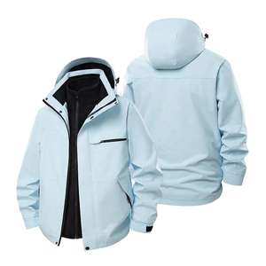 Veste softshell unisexe de haute qualité 3 en 1 en polaire, chaude, imperméable et coupe-vent, avec logo personnalisé, veste d'extérieur pour hommes - Product Image 2