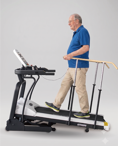 Folding Home & Clinic Use Electric Compact Medical Multifunction <b>Treadmill</b> with Physiotherapy Gait Trainer - Product Image 1