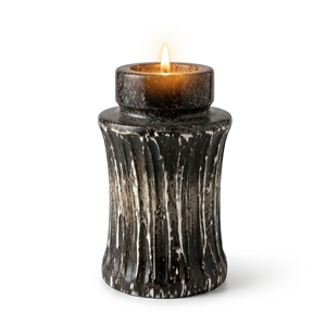 White Marble Sphere Tea Light Holder with Crystal Accent Decoration <b>Cheap</b> Price Infant Keepsake Urn with Tea Light <b>Candle</b> Holder - Product Image 3