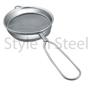 Passoire pour éviers de cuisine filtre passoire presse-agrumes filtre alimentaire thé séchage cuillère prix de gros passoire à thé poignée en silicone - Product Image 4