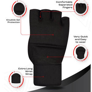Guantes Elásticos para Boxeo con Protección de Muñeca, Guantes de Entrenamiento de Karate con Acolchado de Espuma de Gel, Logotipo Personalizado, Protección Interior para la Mano - Product Image 2