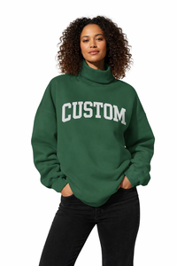 Sweat-shirt professionnel pour femme 2026, col montant, broderie frontale, hiver, coupe oversize, respirant, écologique, personnalisable - Product Image 6