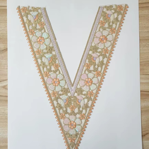 Handmade Embroidered <b>Patches</b> for Women <b>Sew</b>-<b>On</b> Floral Design Soft Casual Office Wear Vintage Inspired ORGEZA Home Textiles - Product Image 1