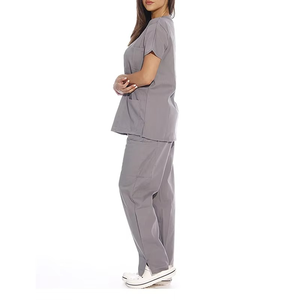 Cheap High Quality Dental Hospital OEM Logo <b>Doctor</b> Nurse Scrubs Comfortable Women Men Medical Knitted 100% Cotton Scrubs <b>Sets</b> - Product Image 4