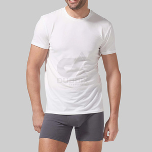 2026 Quality Breathable Quick Dry Eco-Friendly Men's Plus Size <b>Ringer</b> <b>T</b>-<b>Shirt</b> Regular Fit O-Neck Collar Solid Front Logo Pattern - Product Image 4