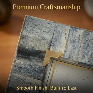 Grey and <b>Gold</b> <b>Frame</b> With Easel Back Stand Picture Display for Table Top, Shelf, Mantle, Gifting & Home Decor - Product Image 3