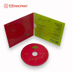 Pleines couleurs CMJN impression disque CD 4 panneaux carton emballage de portefeuille personnalisé - Product Image 2