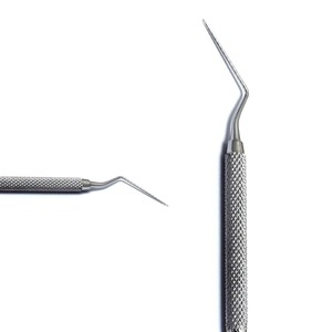 Separador y Obturador Endodóntico Dental Manual de Acero Inoxidable con Empuñadura Moleteada, Instrumento Clase I, Sondas Periodontales Dentales - Product Image 3