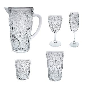 Pichet en plastique de conception de raisin acrylique sans BPA de 2300ml avec couvercle - Product Image 2