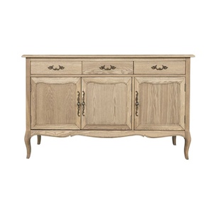 Kayla Contemporary Bedroom <b>Sideboard</b> with <b>Storage</b> Made of Solid Teak Wood Natural Finish for Indoor Use - Product Image 1