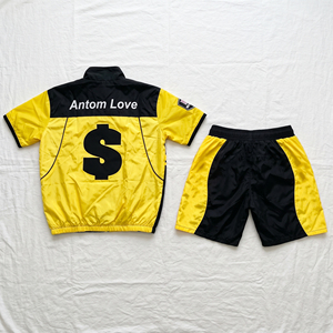 Conjunto Deportivo Ligero de 2 Piezas con Franja Reflectante de 3m, Chaqueta Cortavientos con Capucha y Cremallera Personalizada para Hombre - Product Image 2