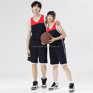 Maillots de basketball personnalisés sublimés de haute qualité, respirants, anti-humidité, antibactériens, grandes tailles adultes, sans manches, tous modèles - Product Image 2