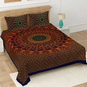 Sábanas de Primera Calidad con Dos Fundas de Almohada, 100% Algodón, Sábanas Clásicas para el Hogar, Cubrecamas Hechos a Mano, Sábanas Estampadas de Algodón - Product Image 3