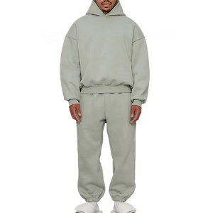 Conjuntos de Chándal Lisos de 600 Gsm, Fabricante de Conjuntos de Sudadera y Pantalones Deportivos Extra Grandes, 100% Algodón, Chándales para Hombre - Product Image 4