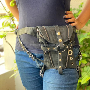 New Leather Designer Waist <b>Pocket</b> <b>Belts</b> Travel Biker <b>Belts</b> Unisex Stylish Multi Uses <b>Belts</b> - Product Image 4