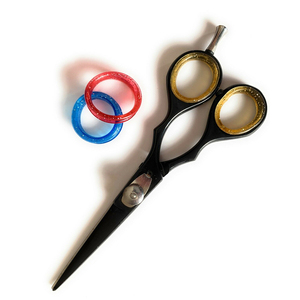 Ciseaux de coupe de cheveux de barbier en acier inoxydable à revêtement noir Ciseaux de salon professionnels pour une utilisation en beauté - Product Image 3