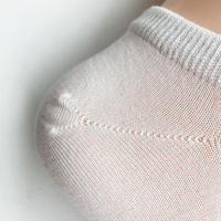 Chaussettes courtes pour femmes 36-42 fines, usage quotidien printemps, blanches unies, respirantes, en coton tricoté